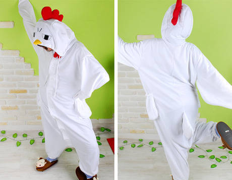 Фото Кигуруми ростовой костюм "Белая курица"