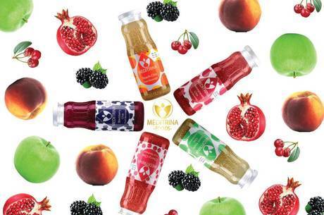 Фото Фруктовые напитки без сахара из свежих фруктов, стевии и сем