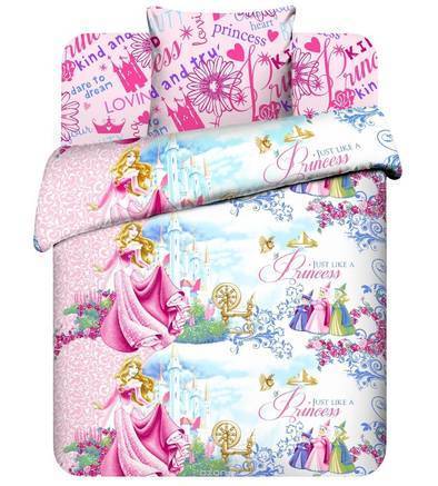 Фото Детский комплект постельного белья 1,5сп Замок Авроры Disney