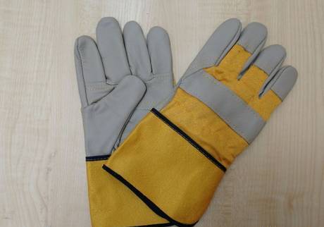 Фото Перчатки кожаные комбинированные утепленные "Юкон"