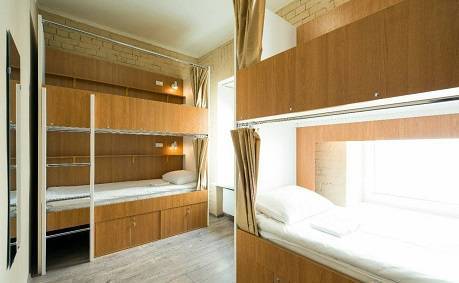 Фото Двухъярусная кровать ЛДСП для хостела, в общежитие