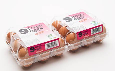 Фото Упаковка на 9 яиц ПЭТ
