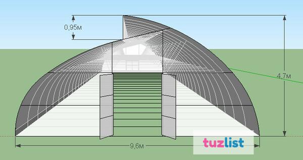 Фото Теплицы по Митлайдеру под пленку