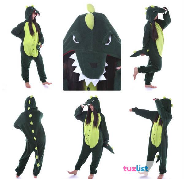 Фото Кигуруми ростовой костюм Динозавр/Дракон/Крокодил, пижама