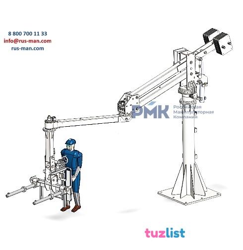 Фото Манипулятор пантограф гидравлика МП-1000-ГП перенос грузов грузозахват