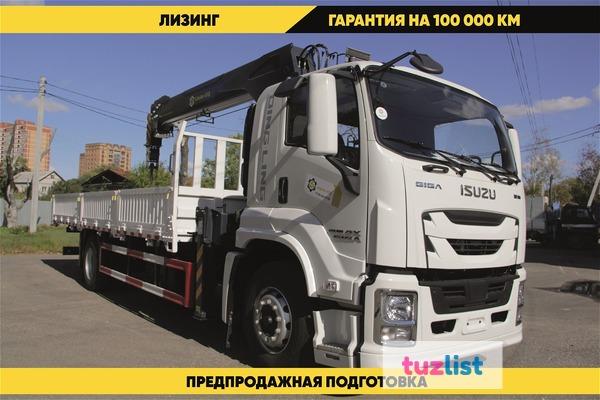 Фото Бopтовой автомобиль Isuzu Giga 4х2, 205 л.с, борт 6.5 м, c КMУ 5 т