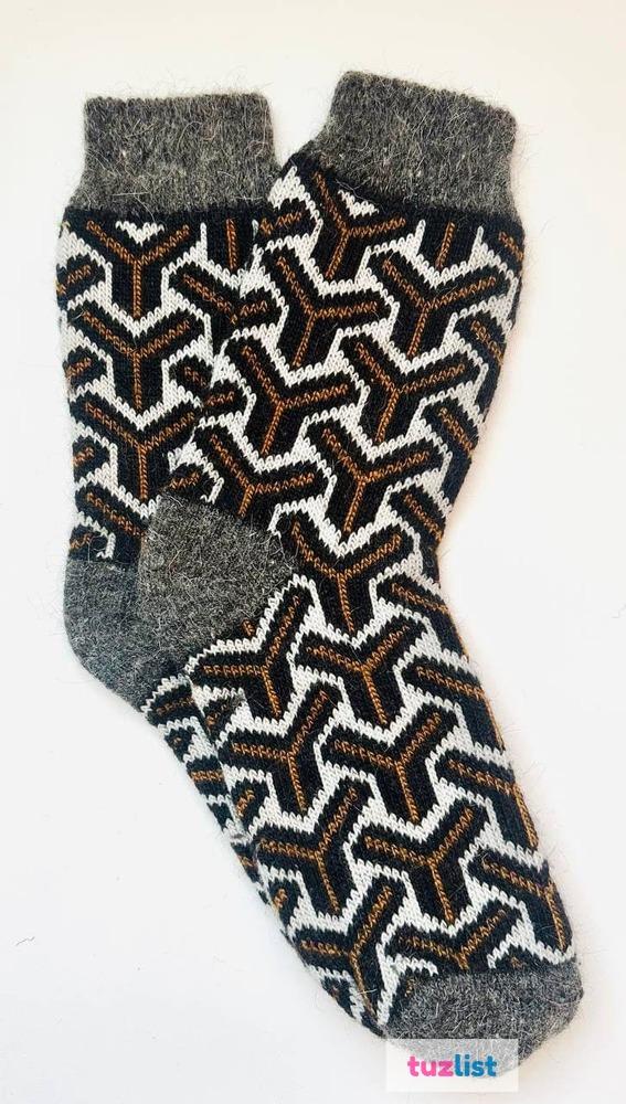 Фото трендовые шерстяные носки WOOL68