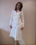 Фото №2 Халат медицинский женский, ткань - тиси, цвет - белый