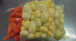 фото Мытые,очищенные овощи в вакуумной упаковке