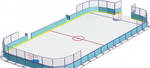 Фото №2 Корт хоккейный 30х15 с радиусом закругления R= 3,5