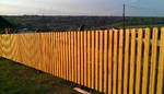 фото Деревянный забор для дачи