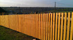 Фото №2 Деревянный забор для дачи