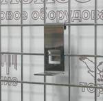 фото Кронштейн на сетку для полок из ДСП и стекла, хром FG601