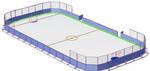 фото Корт хоккейный 12мм 58х28 с радиусом закругления R=7