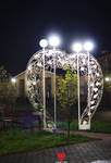 фото Кованая арка "Сердце"