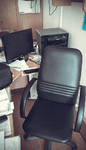 Фото №3 Офисное кресло Менеджер-1 черная экокожа N48 ч/м