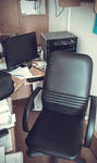 Фото №4 Офисное кресло Менеджер-1 черная экокожа N48 ч/м