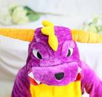 фото Кигуруми комбинезон "Фиолетовый дракон Спайро"