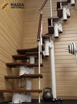 Фото №2 Модульная лестница со ступенями утиный шаг