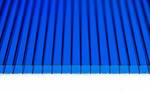 фото Сотовый поликарбонат 6 мм цвет синий