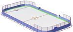 Фото №2 Корт хоккейный 60х30 с радиусом закругления R= 7