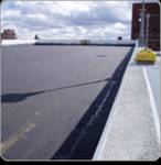 фото Холодный асфальт для гидроизоляции бетонных крыш.
