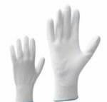 фото Спецодежда - перчатки нейлоновые Unisol, покрытие ПУ, белые.