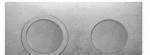 фото Плита цельная с двумя отверстиями для конфорок П2-3Б 710х410