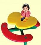 Фото №2 Стол с лавочками «Яблочко» для маленьких детей