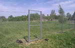 фото Забор из сетки рабицы