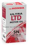 фото Honda SAE 5W30 Ultra LTD ilsac GF-5 API SN масло 4л