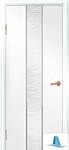 фото Экошпон двери с алюминиевой кромкой Герда Белый глянец