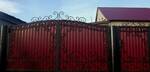 Фото №2 Кованые ворота с профнастилом в Тюмени,Тобольске, Сургуте