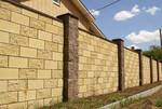 Фото №2 Забор из блоков в Тюмени, Тобольске, Ханты-Мансийске, Сургут