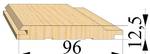 фото Вагонка сосна 12.5х96 длина 2.0 ,2.1,2.5,3.0 м сорт С