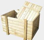фото Ящик деревянный с крышкой