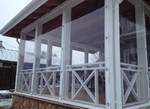 фото Дачные шторы, защитные шторы для беседки, шторы для веранды