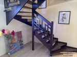 Фото №3 Лестница цвет венге с белым