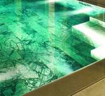 фото Монтаж мрамора на бассейн зеленого цвета
