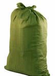 фото Мешок полипропиленовый зеленый для мусора 55х95 см