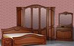 фото Гарнитур для спальни из МДФ Анастасия 5-ти дв