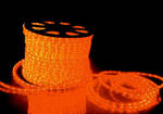 фото Дюралайт оранжевый двухпроводной