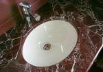 фото Столешница для ванной из коричневого мрамора Краснодар