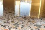 фото Мозаичные полы (полированный бетон с наполнением)