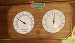 фото Термометр гигрометр часы для бани и сауны