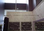 фото Карниз для шторы в ванную Г-образной формы из нержавейки