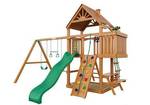 фото Деревянная детская игровая площадка для дачи "Бастион" (Дере