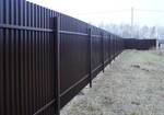 фото Забор из профлиста,профнастила, металлический забор