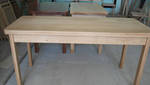 фото Деревянный стол из дуба