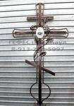 фото Крест кованый, крест металлический, крест на кладбище